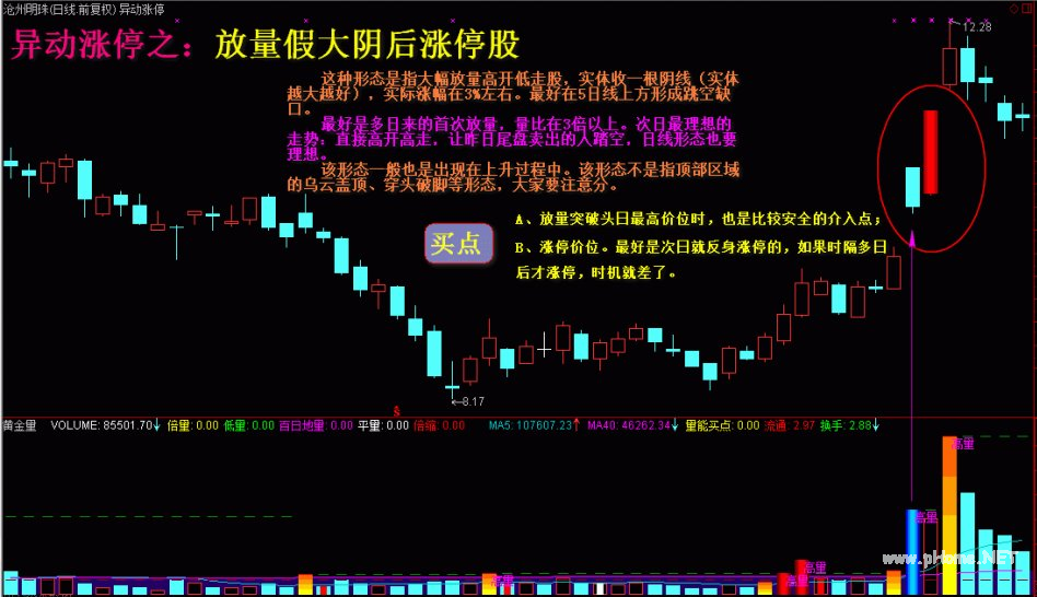 异动涨停买入法（短线高手的独门绝技）