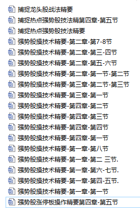 一舟强势股涨停板操作精要word