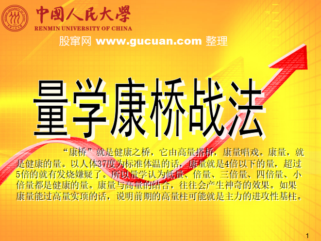 量学的康桥战法 高低组合 PPT